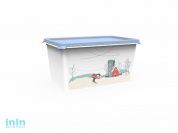 Емкость Christmas, 6 л, васильковый, BEROSSI (Изд. из пластм. Размер 301 * 201 * 155 мм)