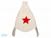 Шапка для бани, Буденовка, белая, HOT POT из войлока