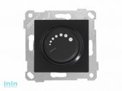 Выключатель поворотный (диммер) (скрытый, без рамки, винт. зажим, 1000Вт) черный, RITA, MUTLUSAN (220VAC, 100 - 1000VA,  50 Hz, IP20)