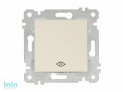 Выключатель промежуточный многопозиционный (скрытый, без рамки, пруж. зажим) кремовый, RITA, MUTLUSA (10 A, 250 V, IP 20  перекрестный  (промежуточный