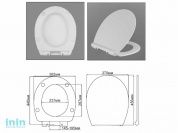 Сиденье для унитаза с крышкой "AVN SD 13u ", АВН