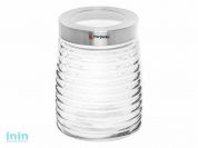 Банка для сыпучих продуктов стеклянная Ажур (Azhur) 1400 мл, PERFECTO LINEA