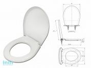Сиденье для унитаза Универсал белое, ИнкоЭр (И-Сиденье-Универсал-Белый Р)