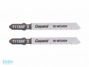 Пилка лобз. по металлу T118AF (2 шт.) GEPARD (пропил прямой, тонкий, для листового металла)