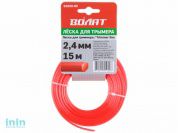 Леска ф 2.4 мм х 15 м шестигр. сеч. ВОЛАТ