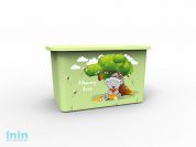 Контейнер для игрушек Mommy love (Мамми лав) 15,7 л, чайное дерево, BEROSSI (Изд. из пластм. Размер 396 * 241 * 231 мм)