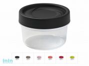 Контейнер пласт. круглый 0.2 л, с крышкой, Spinoja, DRINA (85х60 мм, цвета в ассортименте)