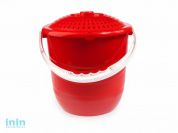 Ведро Practic lux (Практик люкс) с крышкой 12 л, роза, BEROSSI (Изделие из пластмассы. Литраж 12 л)