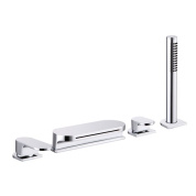 ВРЕЗНОЙ КАСКАДНЫЙ СМЕСИТЕЛЬ ДЛЯ ВАННЫ С ДУШЕМ RAVAK CHROME CR 025,00