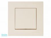 Выключатель двухполюсный (скрытый, пруж. зажим) кремовый, RITA, MUTLUSAN (11 A, 250 V, IP 20)