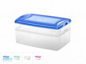 Контейнер пласт. прямоуг.1.2 + 2.2 л, с крышкой, Frigo, DRINA (цвета в ассортименте)