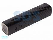 Устройство зарядное портативное Power Bank 2000  mAh c фонариком USB черное PROCONNECT