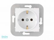 Розетка 1-ая (скрытая, с/з) белая, Уют, Bylectrica (Розетка  РС16-530 Гарантийный срок:24 месяца)