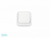 Выключатель 1 клав. (открытый, 6А) белый, Пралеска, Bylectrica (одноклавишный на два направления Гарантийный срок:24 месяца)