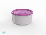 Контейнер круглый Lana, 2,4 л, сиреневый туман, BEROSSI (Изделие из пластмассы. Литраж 2.4 л  . Размер 217 х 199 х 101 мм)