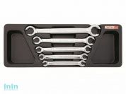 Набор-сет ключей разрезных 8-22мм 5шт. 136х364мм TOPTUL (GAAT0502)