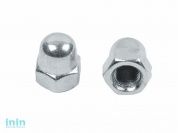 Гайка М10 колпачковая, цинк, кл.пр. 5.8, DIN 1587 (200 шт в карт. уп.) STARFIX