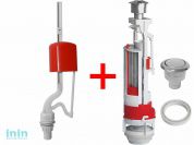 Арматура мод. двойная хром кнопка, ниж.подводка, ИнкоЭр (И - СБ2- НпрРФ-ХХ-ККрпс DI Р)