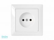 Розетка 1-ая (скрытая, б/з) белая, Стиль, Bylectrica (Розетка штепсельная скрытой установки Гарантийный срок:24 месяца)