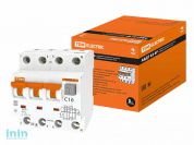 Дифф. авт. выкл. 63 4P C16 300мА TDM