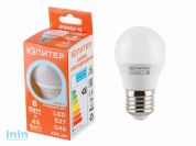 Лампа светодиодная G45 ШАР 6 Вт 170-240В E27 4000К ЮПИТЕР (45 Вт аналог лампы накал., 450Лм, нейтральный белый свет)