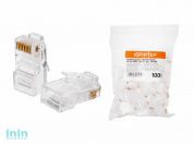 Разъем (джек) компьютерный RJ-45 8P8C CAT 5e (100 шт.) ЮПИТЕР