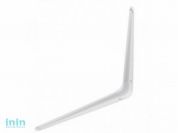 Кронштейн с ребром жесткости 100х125 мм белый STARFIX