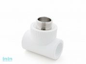 Тройник ПП комбинированный с наруж.рез. 25х3/4" РосТурПласт