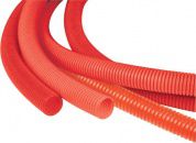 Кожух гофрированный. Пешель 40 мм для трубы 32 мм красный