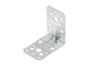 Уголок крепежный усиленный 90х90x65 белый цинк Цвiк (Фактический размер изделия 87*87*60мм, толщина 1,7мм) (ЦВIК)