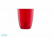 Кашпо для орхидей Mia 1,2 л, красный полупрозрачный, BEROSSI (Изделие из пластмассы. Литраж 1.2.   Размер 12,1 х 12,1 х 14,7  мм)