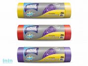 Пакеты для мусора 35л/15шт c затяжкой NV Plus (Материал / Цвет: LDPE / Фиолетовый . Размер единицы: 50 x 55 см.Толщина: 18 мкм) (NOVAX)