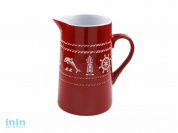 Кувшин керамический, 1050 мл, Морская история, красный, PERFECTO LINEA (Функционал+декор)