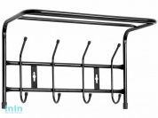 Вешалка настенная металлическая с полкой ВП4, NIKA (405х265х245  мм.  Цвета в ассортименте.)