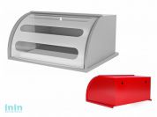 Хлебница Mulin (Мулин), серебро, прозрачный, BEROSSI (Навесная. Изделие из пластмассы. Размер 312 х 361 х 187 мм)