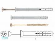 Дюбель-гвоздь 6х80 мм полипропилен потай (10 шт в зип-локе) STARFIX