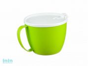 Кружка для супа 0,7 л с крышкой (салатовый) (IDEA)
