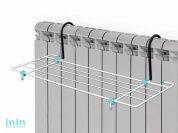Сушилка для белья на батарею,  2,1м, ширина 45см, NIKA (Сушилка для белья на батарею, ширина 450, 2,1м, размеры 45 * 23,5)