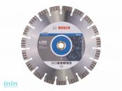 Алмазный круг 300х25.4 мм по камню сегмент. Turbo BEST FOR STONE BOSCH (сухая/мокрая резка)