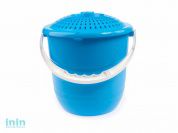 Ведро Practic lux (Практик люкс) с крышкой 12 л, голубая лагуна, BEROSSI (Изделие из пластмассы. Литраж 12 л)