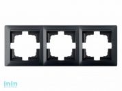 Рамка 3-местная графит, Стиль, Bylectrica (трехместная Гарантийный срок:24 месяца)