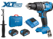 Аккум. дрель-шуруповерт BULL SR 1805 в чем. XLTpro, 2х4 А*ч, БЕСЩЕТ., 18 В, 120 Н*м, БЗП(мет.) 13 мм (Доп. функции: Ударное сверление, "AntiKickback", режим "TURBO")