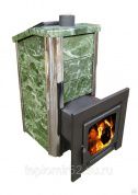 Печь Варвара ТЕРМА Сказка Мини (облицовка Змеевик) удлиненная топка