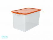 Емкость с крышкой WOW Cristal, мандарин, BEROSSI (Изд. из пластм. Размер 409 * 255 * 248 мм,  15 литров)