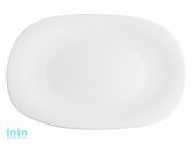 Тарелка обеденная стеклокерамическая, 278 мм, квадратная, серия QUADRO (Квадро), DIVA LA OPALA (Quadra Collection)