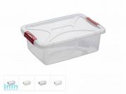 Ящик для хранения 24х34х11,5 см, 6 л, DRINA (цвета в ассортименте, подходит для хранения пищевых продуктов)