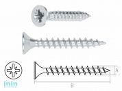 Шуруп универсальный 2.5х20 мм белый цинк (2000 шт в карт. уп.) STARFIX