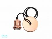 Светильник декоративный RETRO PLC 01 E27 230V/1M ROSE GOLD (патрон с проводом) JAZZWAY (, нейтральный белый свет)