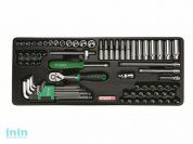 Набор-сет головок и ключей 72предм. 6гр. 434х176мм TOPTUL (GCAT7202)