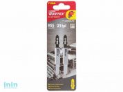 Пилка лобз. по металлу T118A (2 шт.) WORTEX (пропил прямой, тонкий, аккуратный и чистый рез)